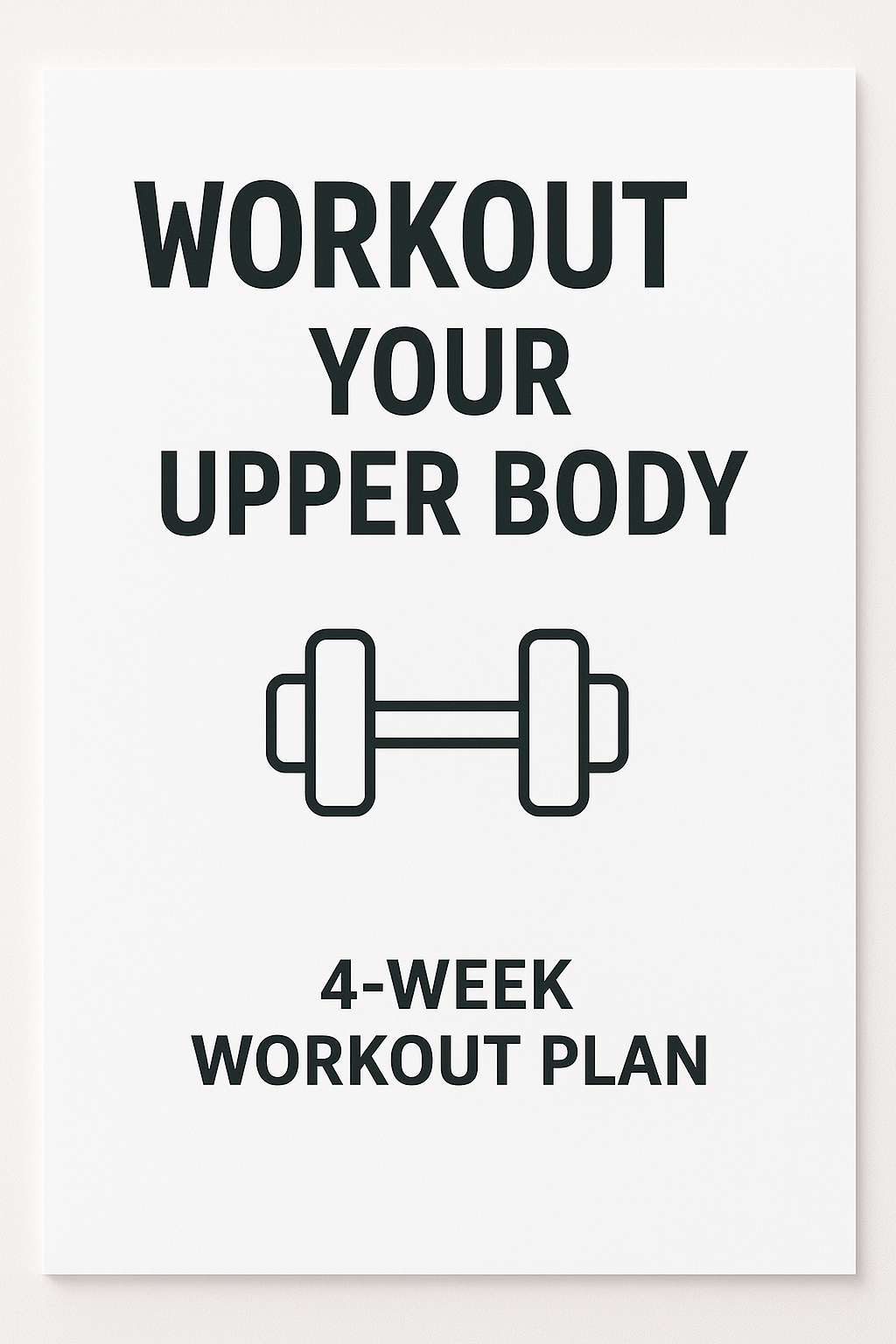 Upper Body Workout Plan – Strength & Toning for Women